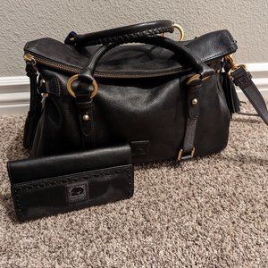 Dooney and Bourke Florentine satchel large with matching wallet new with tags